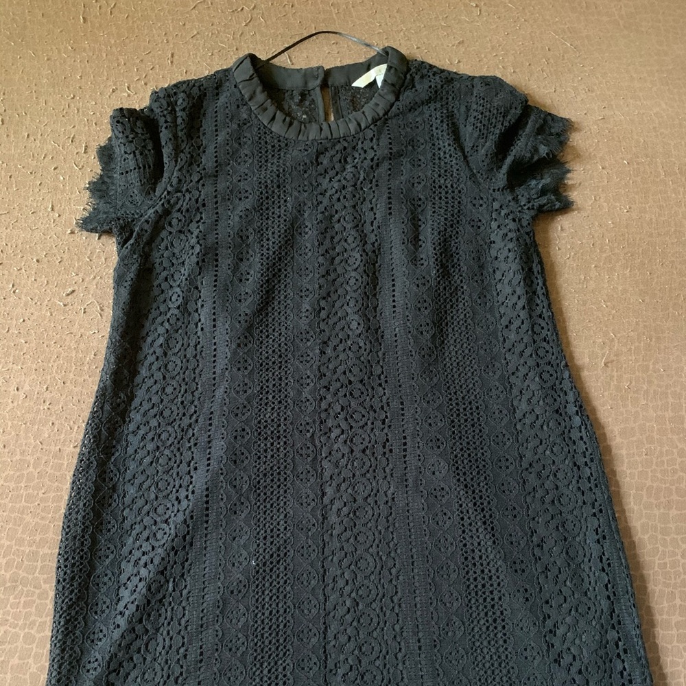 All Black Vintage Style Dress W/ Lace